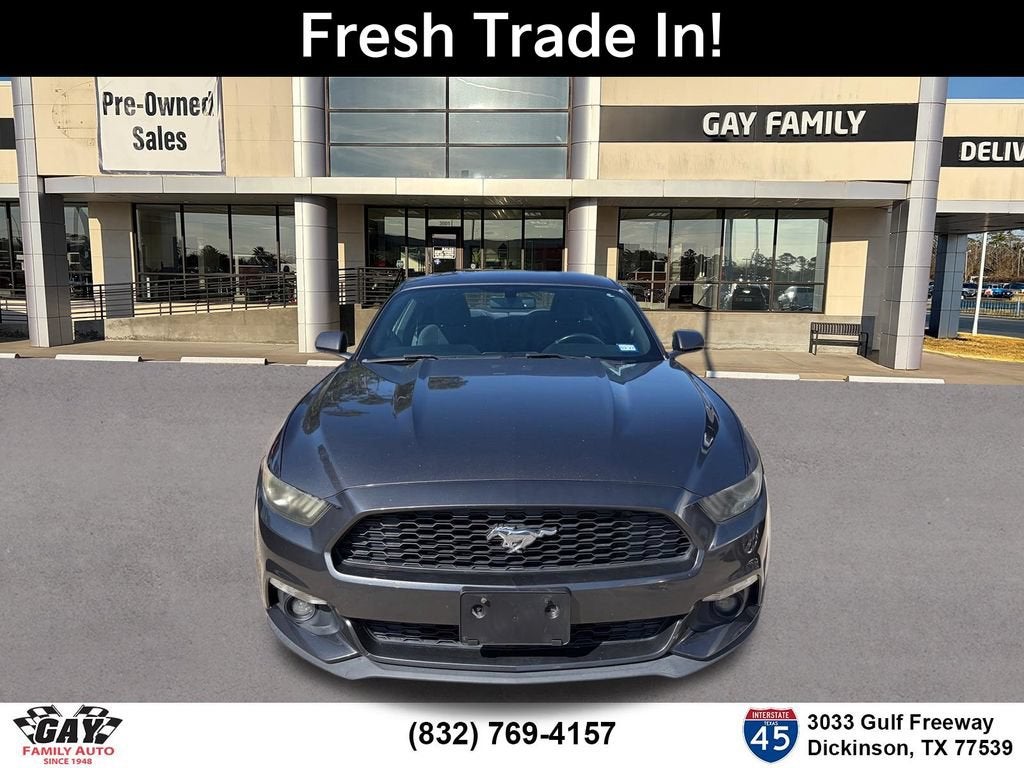 Used 2017 Ford Mustang EcoBoost with VIN 1FA6P8TH6H5214923 for sale in Dickinson, TX