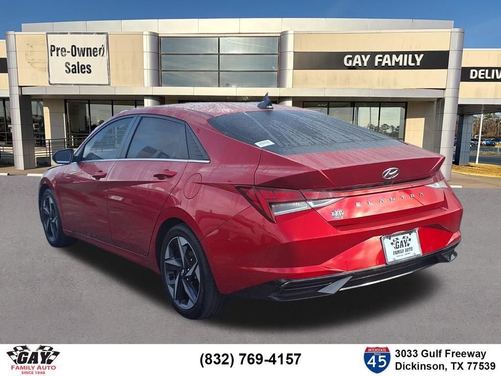 Used 2021 Hyundai Elantra SEL with VIN 5NPLN4AG6MH010462 for sale in Dickinson, TX
