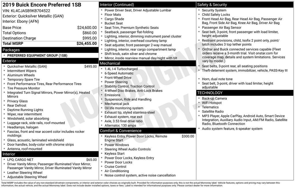2019 Buick Encore Preferred