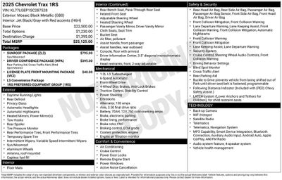 2025 Chevrolet Trax 1RS